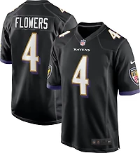 Nike Men's Zay Flowers Baltimore Ravens Alternate Game Name and Number Jersey
