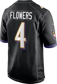Nike Men's Zay Flowers Baltimore Ravens Alternate Game Name and Number Jersey