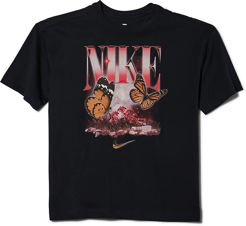 Nike Girls' Sportswear Butterfly Graphic T-shirt