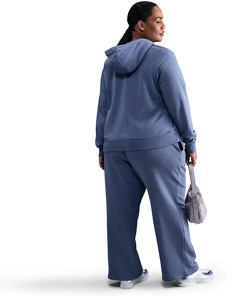 Nike Women's Sportswear Club Fleece Mid Rise Wide Leg Plus Sweatpants