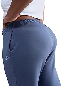 Nike Women's Sportswear Club Fleece Mid Rise Wide Leg Plus Sweatpants