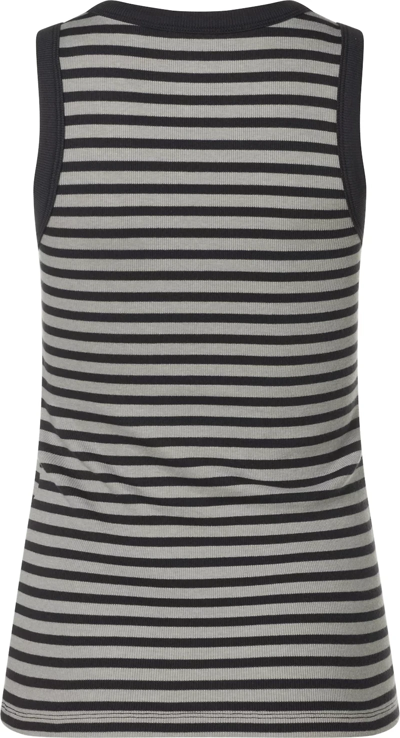 BCG Women's Sign Stripe High Neck Rib Tank