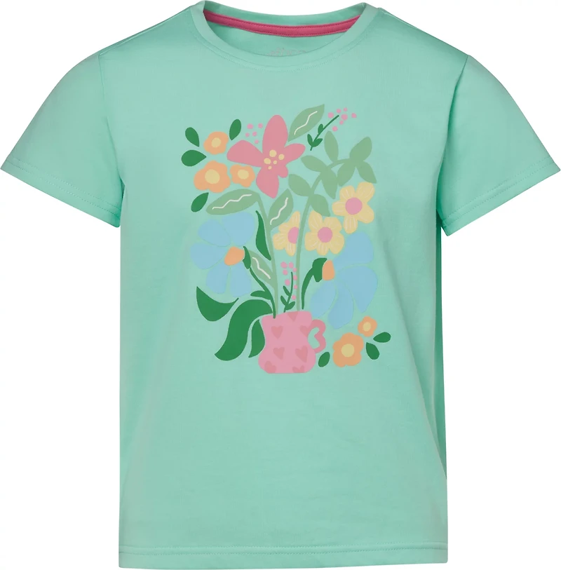 BCG Girls' Cotton GFX Short Sleeve T-Shirt