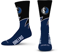 For Bare Feet Dallas Mavericks Black Wave Socks