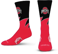 For Bare Feet Ohio State University Black Wave Socks