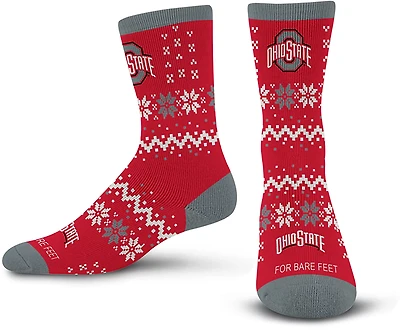 For Bare Feet Ohio State University Team Sweater Socks