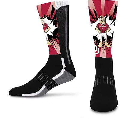 For Bare Feet University of Oklahoma KA-POW! Mascot Socks