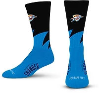 For Bare Feet Oklahoma City Thunder Black Wave Socks