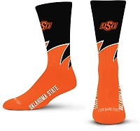 For Bare Feet Oklahoma State University Black Wave Socks