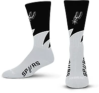 For Bare Feet San Antonio Spurs Black Wave Socks