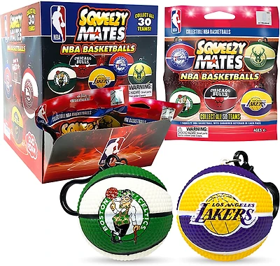 SqueezyMates 2025 NBA Mini Basketball Foil Blind Pack