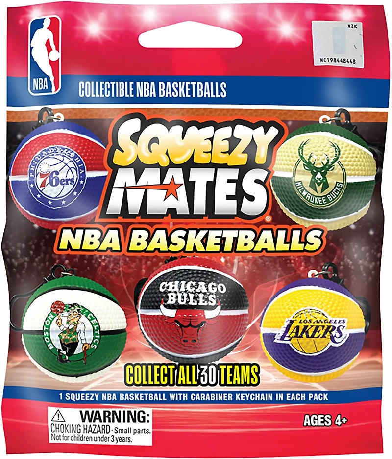 SqueezyMates 2025 NBA Mini Basketball Foil Blind Pack