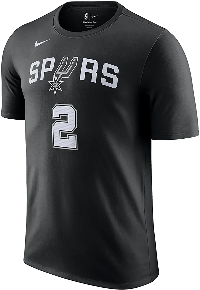 Nike Men's San Antonio Spurs Dylan Harper Essential Name and Number Short Sleeve T-shirt