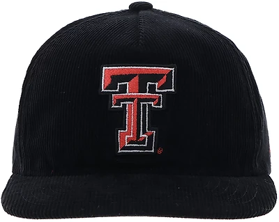 Hooey Adults' Texas Tech Red Raiders Primary Logo Corduroy Cap