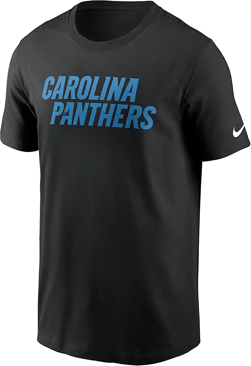 Nike Men's Carolina Panthers Wordmark Essential T-shirt