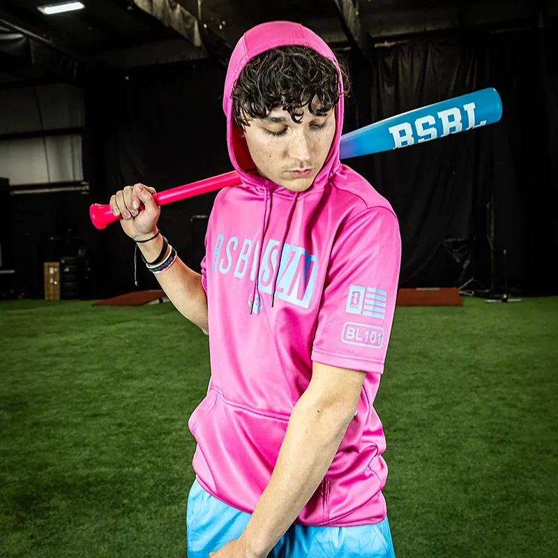 Baseball Lifestyle 101 Youth BSBL-SZN Short Sleeve Hoodie