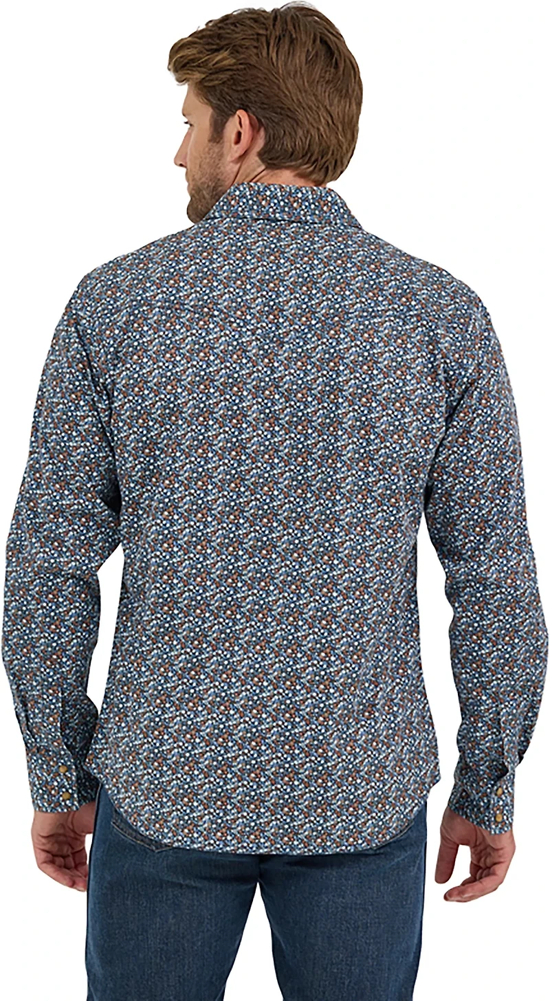 Wrangler Men's Retro® Premium Long Sleeve Modern Fit Western Snap Plaid Shirt