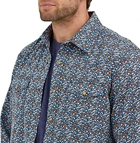 Wrangler Men's Retro® Premium Long Sleeve Modern Fit Western Snap Plaid Shirt