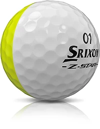 SRIXON Z-STAR DIVIDE 50/50 White/Tour Yellow Golf Balls 12-Pack