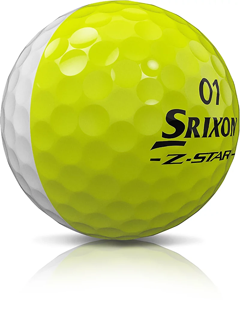 SRIXON Z-STAR DIVIDE 50/50 White/Tour Yellow Golf Balls 12-Pack