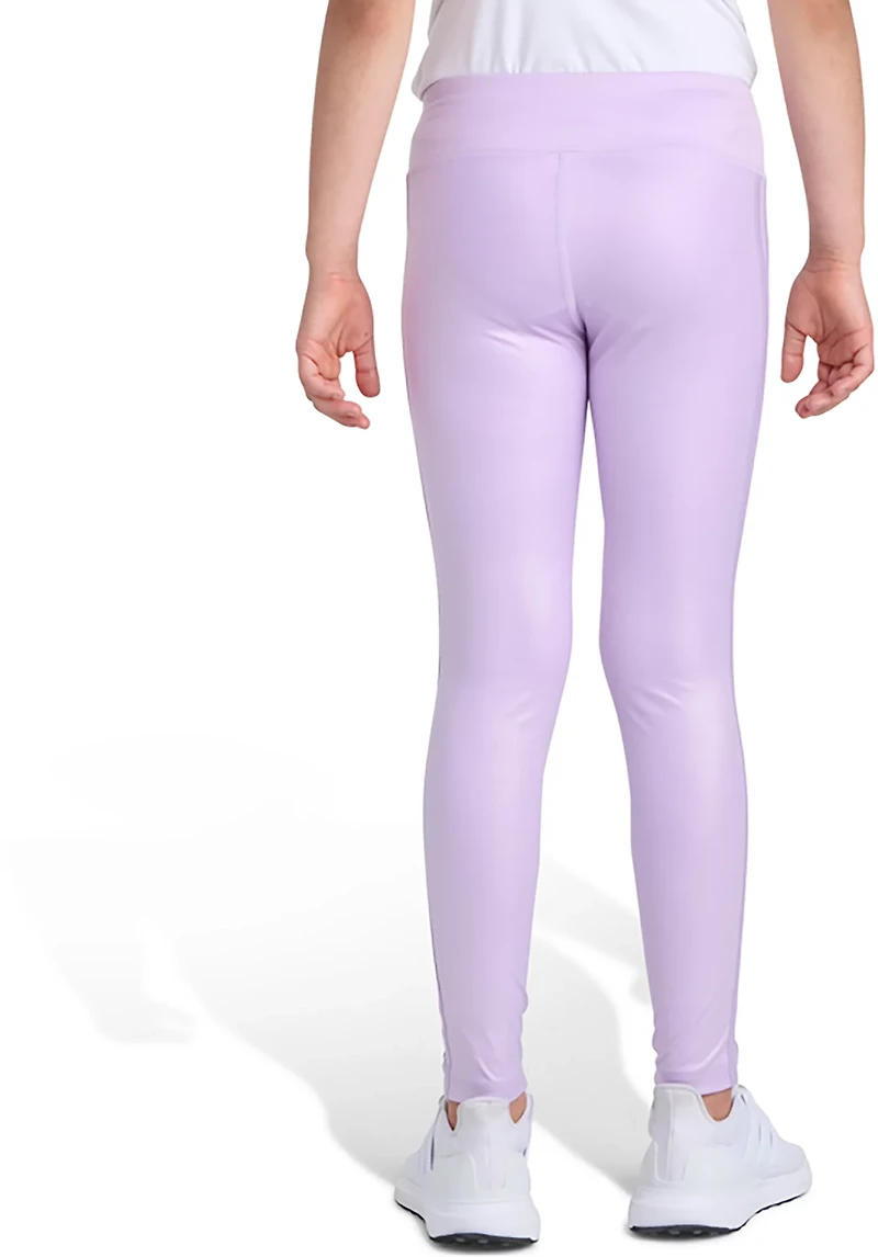 adidas Girls' 3-Stripes Glam Leggings