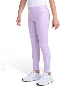 adidas Girls' 3-Stripes Glam Leggings