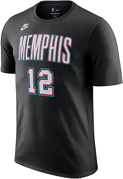Nike Men's Memphis Grizzlies Ja Morant Hardwood Classic Name and Number Short Sleeve T-shirt