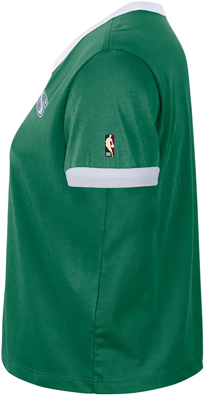 Nike Women's Dallas Mavericks Hardwood Classic Ringer Short Sleeve T-shirt