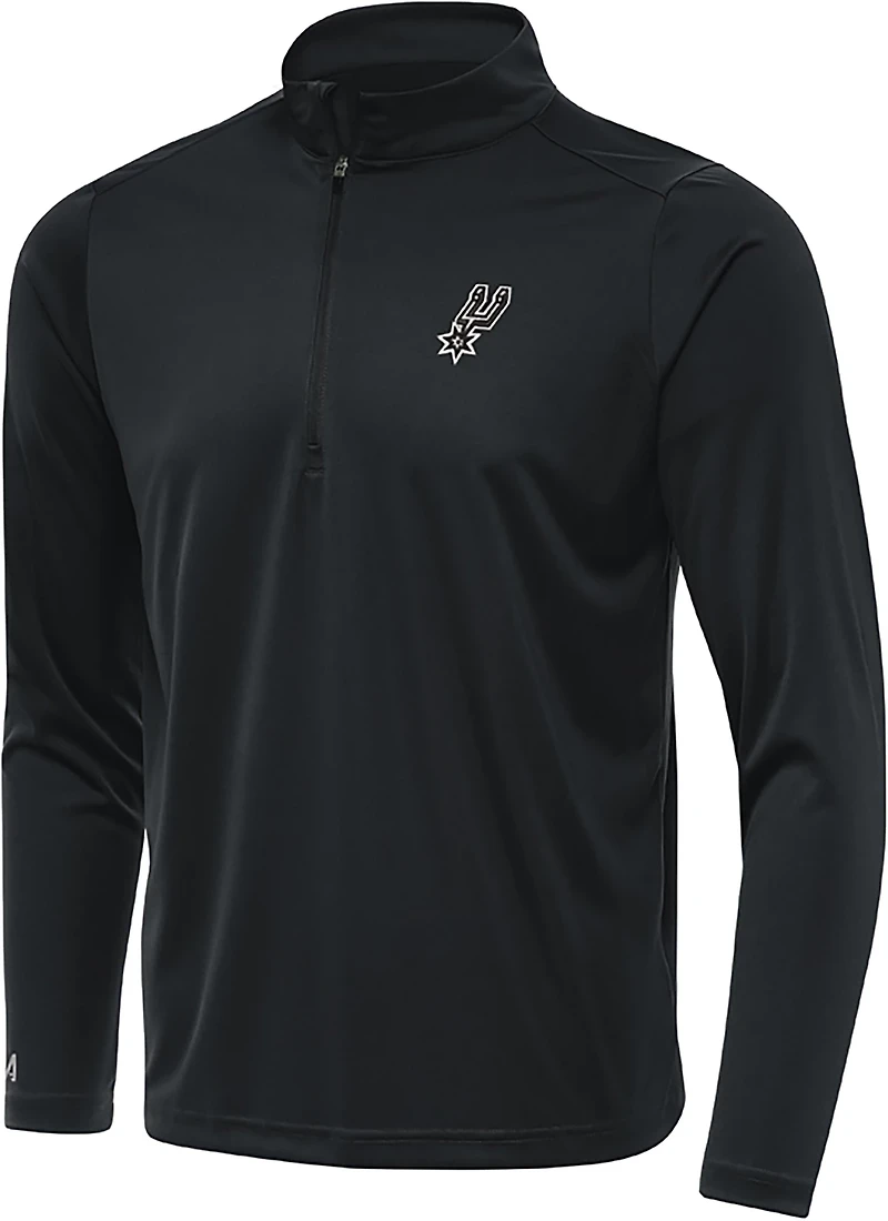 Antigua Men's San Antonio Spurs Tribute 1/4-Zip Pullover Top