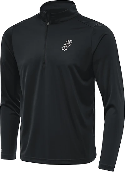 Antigua Men's San Antonio Spurs Tribute 1/4-Zip Pullover Top