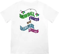 Baseball Lifestyle 101 Youths' Snowball Fights & Ballpark Lights Short Sleeve T-shirt