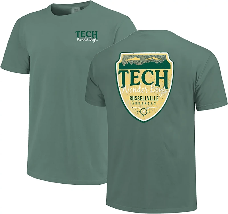Image One Men's Arkansas Tech Wonder Boys Mountain Shield Short Sleeve T-shirt