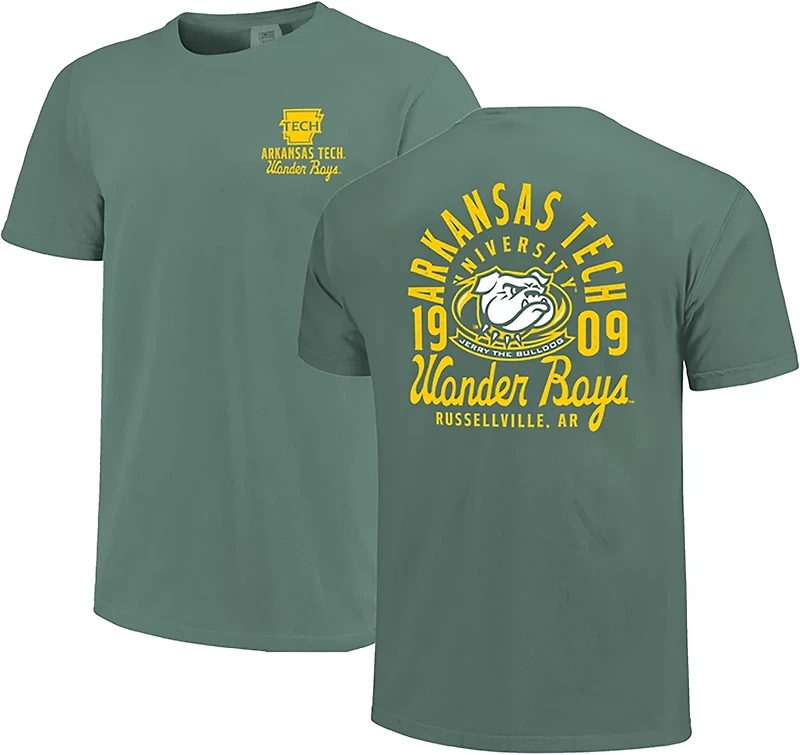 Image One Men's Arkansas Tech Wonder Boys Mascot Overlay Short Sleeve T-shirt