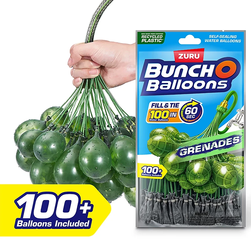 ZURU Bunch O Balloons Rapid-Filling Self-Sealing Water Grenades 300-Pack