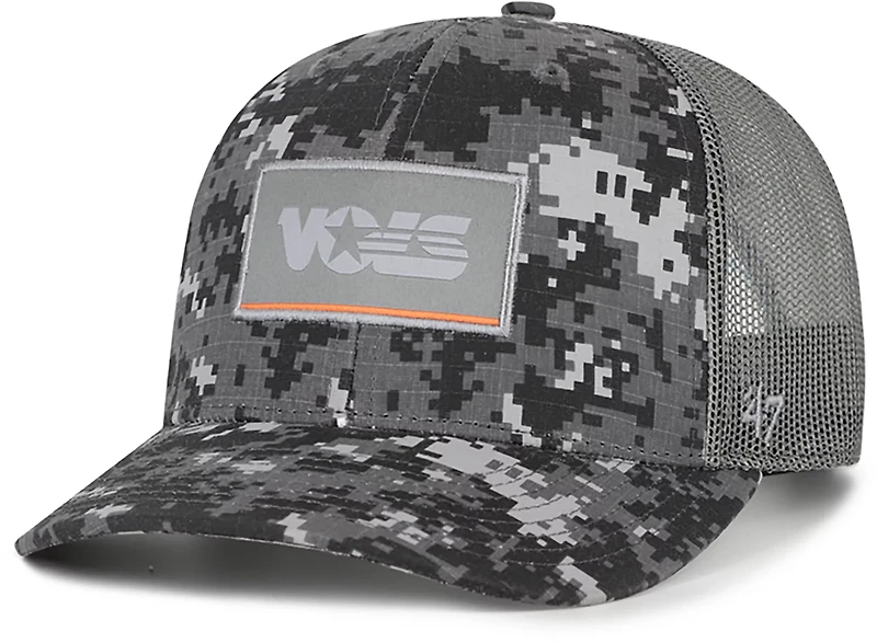 '47 Adults' Tennessee Volunteers Smokey Grey Camo Square Trucker Cap