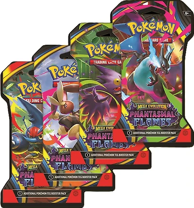 Pokémon Mega Evolutions 2: Phantasmal Flames 10-Card Sleeved Booster