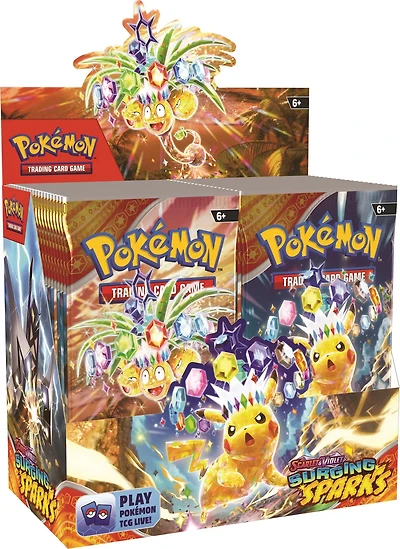 Pokémon Trading Card Game Scarlet & Violet 8 Surging Sparks Booster Display Pack