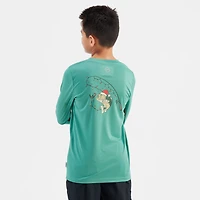 Magellan Outdoors Boys' Holiday Catch GFX Crew Long Sleeve T-shirt