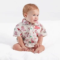 Magellan Outdoors Infant Boys' Laguna Madre Holiday Christmas Pup Onesie