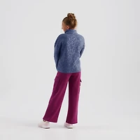 Freely Girls' Amelia Embossed Full Zip Sherpa Jacket