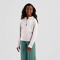 Freely Girls' Sandwashed Lux Half Zip Hoodie