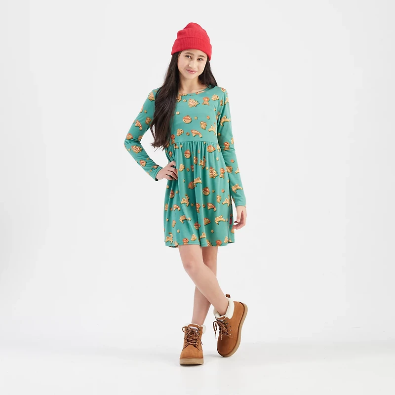 Magellan Outdoors Girls' Holiday Cookies Dress