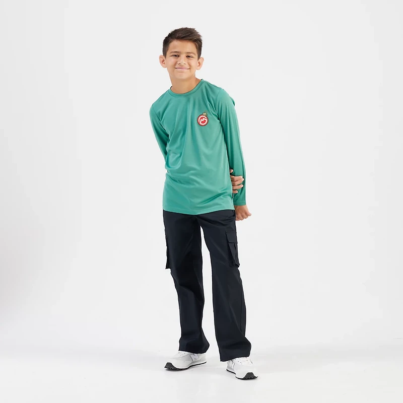 Magellan Outdoors Boys' Holiday Catch GFX Crew Long Sleeve T-shirt