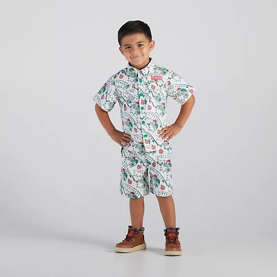 Magellan Outdoors Boys' 4-7 Laguna Madre Holiday Catch Shirt and Short Set