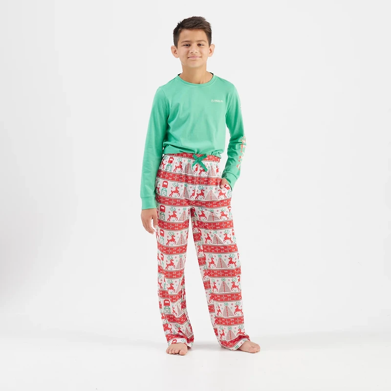 Magellan Outdoors Boys' Holiday Deer Stand Fair Isle Lounge Pants