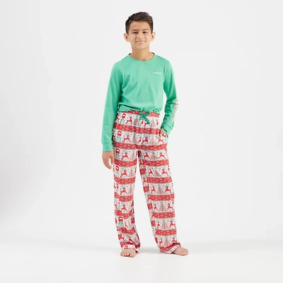 Magellan Outdoors Boys' Holiday Deer Stand Fair Isle Lounge Pants