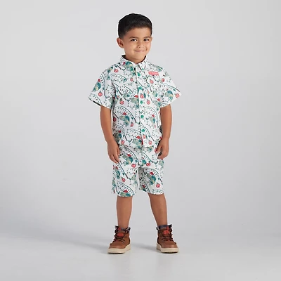 Magellan Outdoors Toddler Boys' Laguna Madre Holiday Catch Shirt and Shorts Set