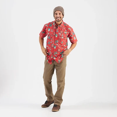Magellan Outdoors Men's Laguna Madre Holiday Illustrations Fishing Shirt