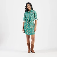 Magellan Outdoors Women's Laguna Madre Holiday Cookie Long Sleeve Dress