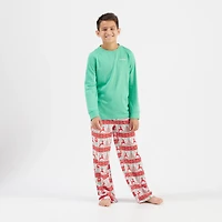 Magellan Outdoors Boys' Grotto Falls Holiday Deer Stand Long Sleeve T-shirt